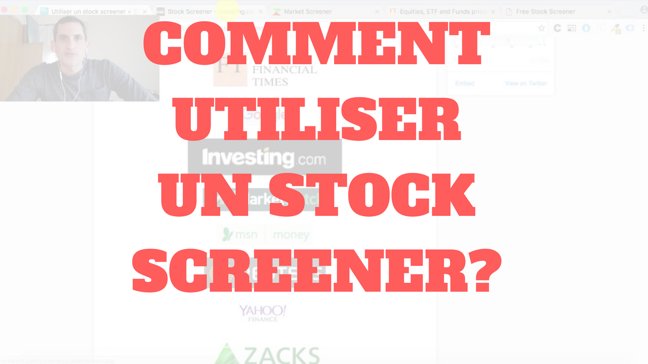 Comment utiliser un stock screener